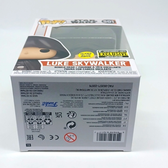 Funko Pop! Star Wars: The Mandalorian Luke Skywalker GITD #501 NIB - Picture 9 of 9